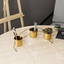 Aberto Design GED-012 Accesorio Decorativo de Metal Dorado